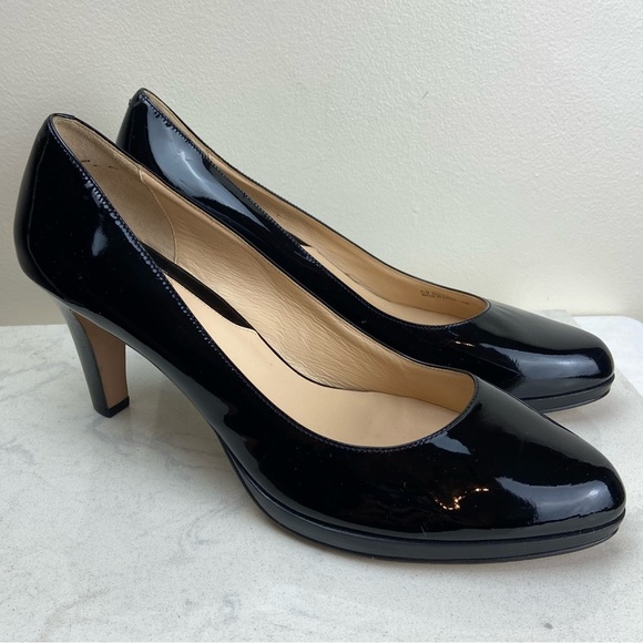 Cole Haan Classic Black Patent Leather Heels Size 10B - Picture 2 of 12